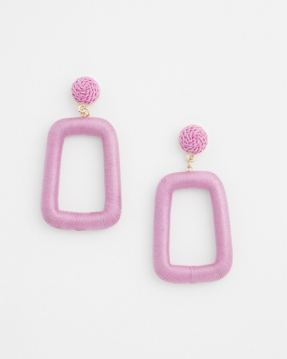 No Droop&#8482; Purple Square Hoops