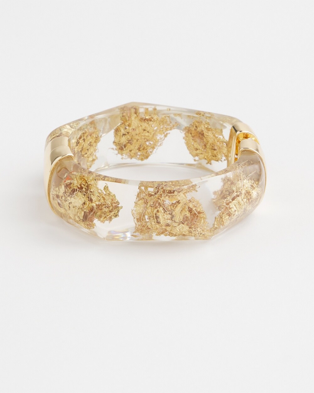 Lucite Gold Foil Bracelet