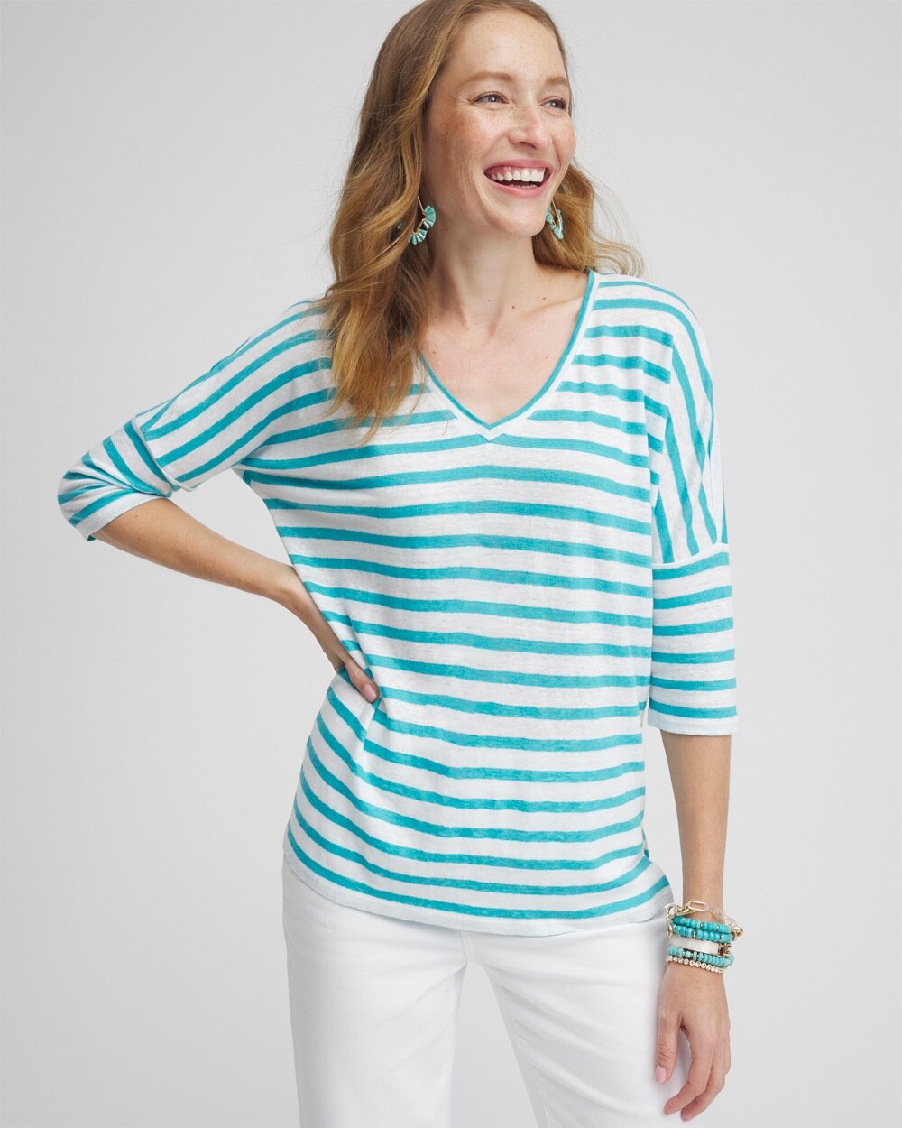 Linen Drop Shoulder Tunic