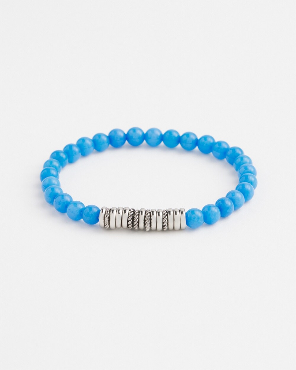 Blue Jade Hero Stretch Bracelet