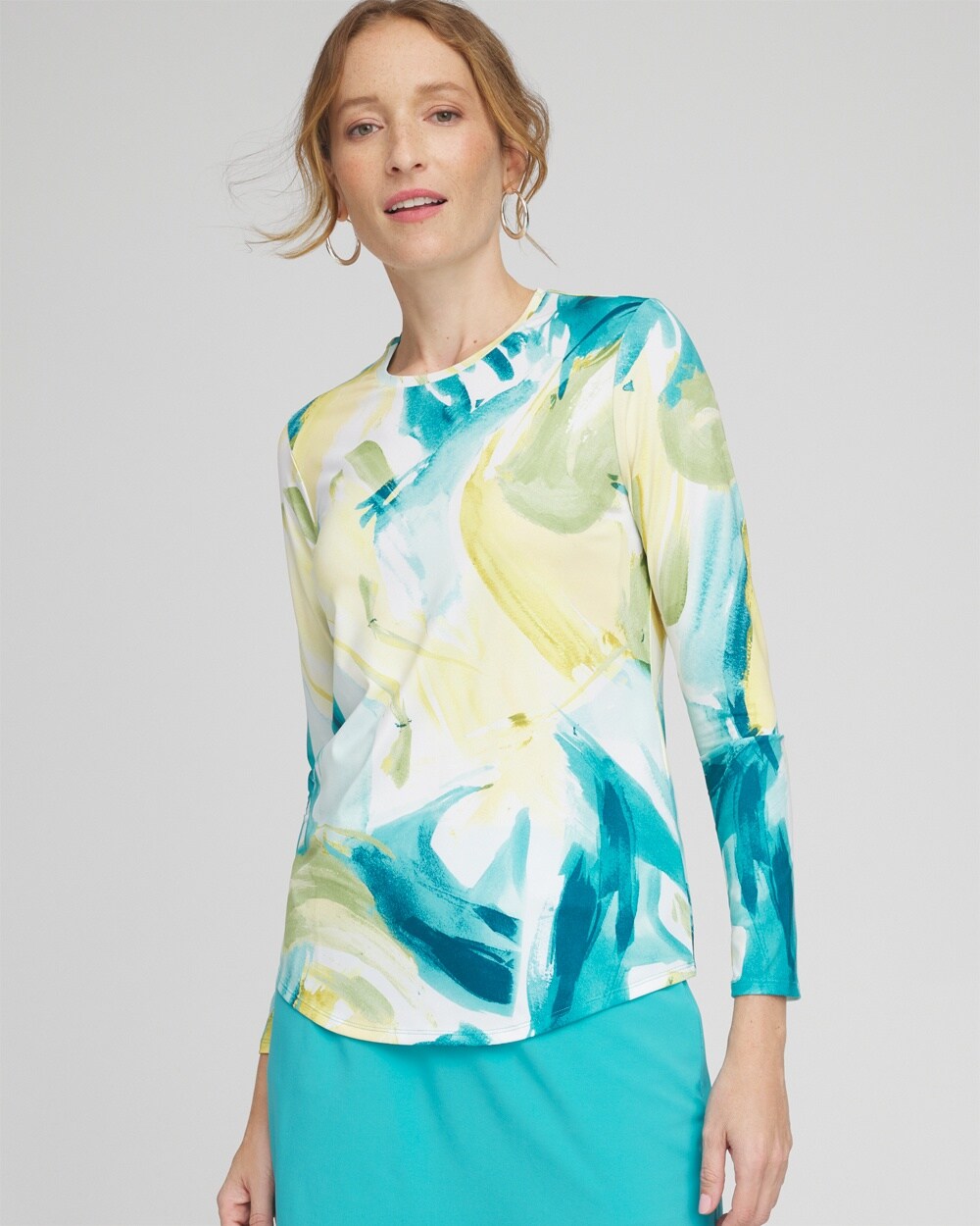 Zenergy\u00AE UPF Printed Long Sleeve Top