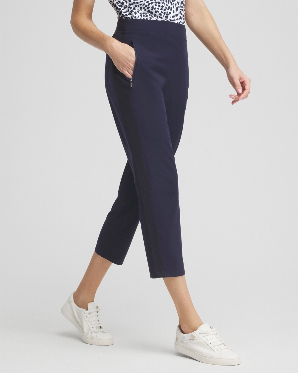 Zenergy\u00AE UPF Rib Mix Cropped Pants