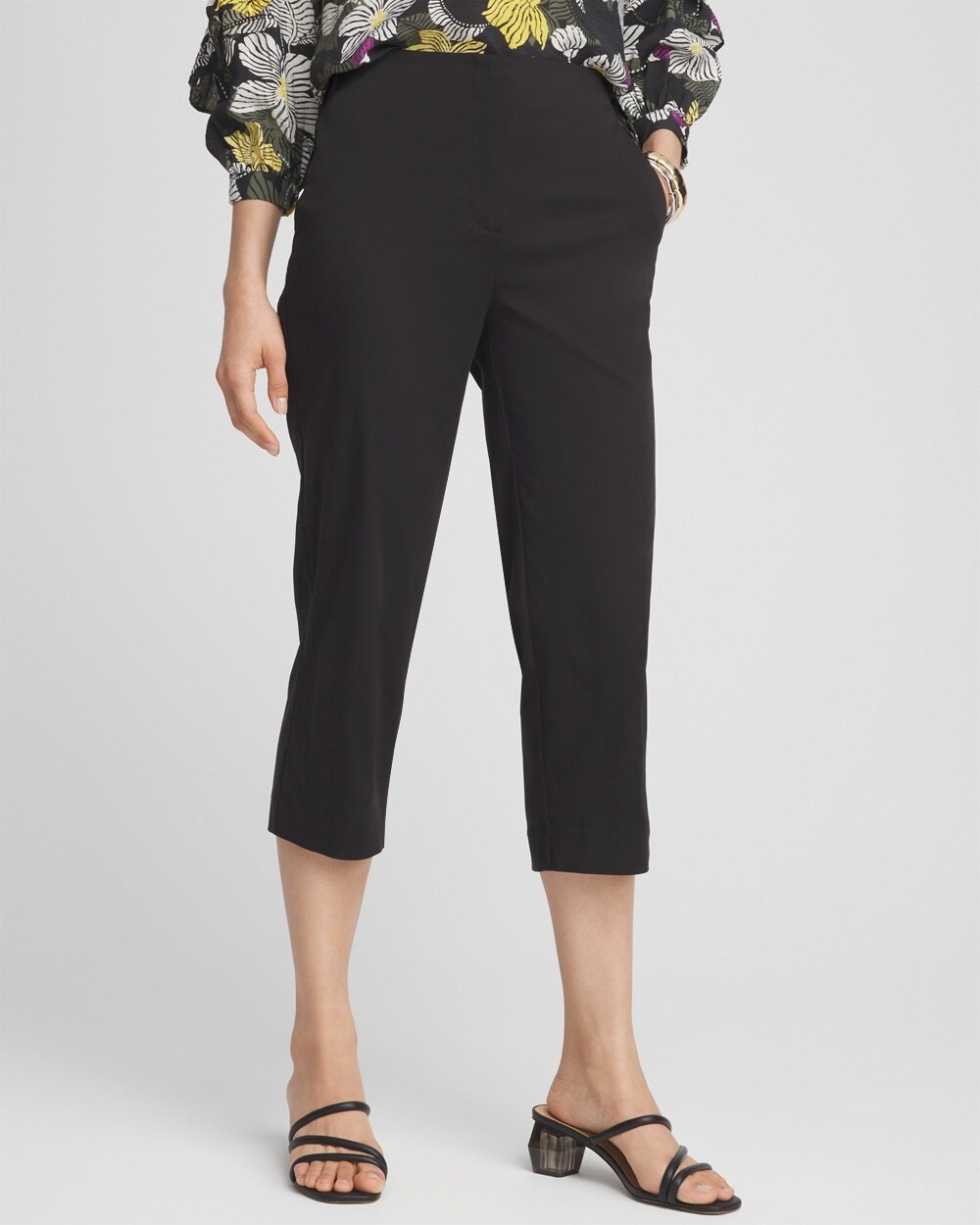 Cotton Sateen Capris