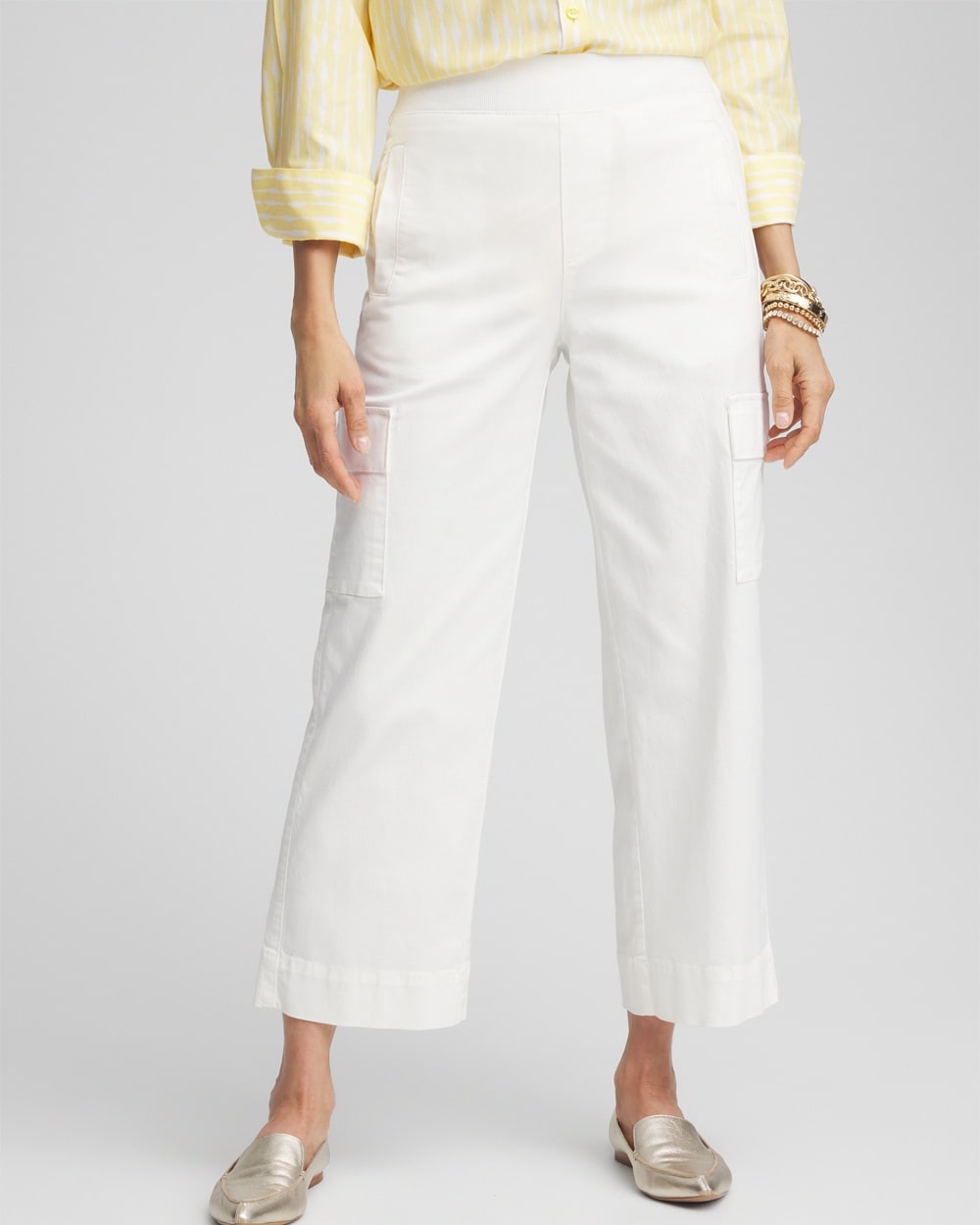 Cargo Straight Leg Cropped Pants