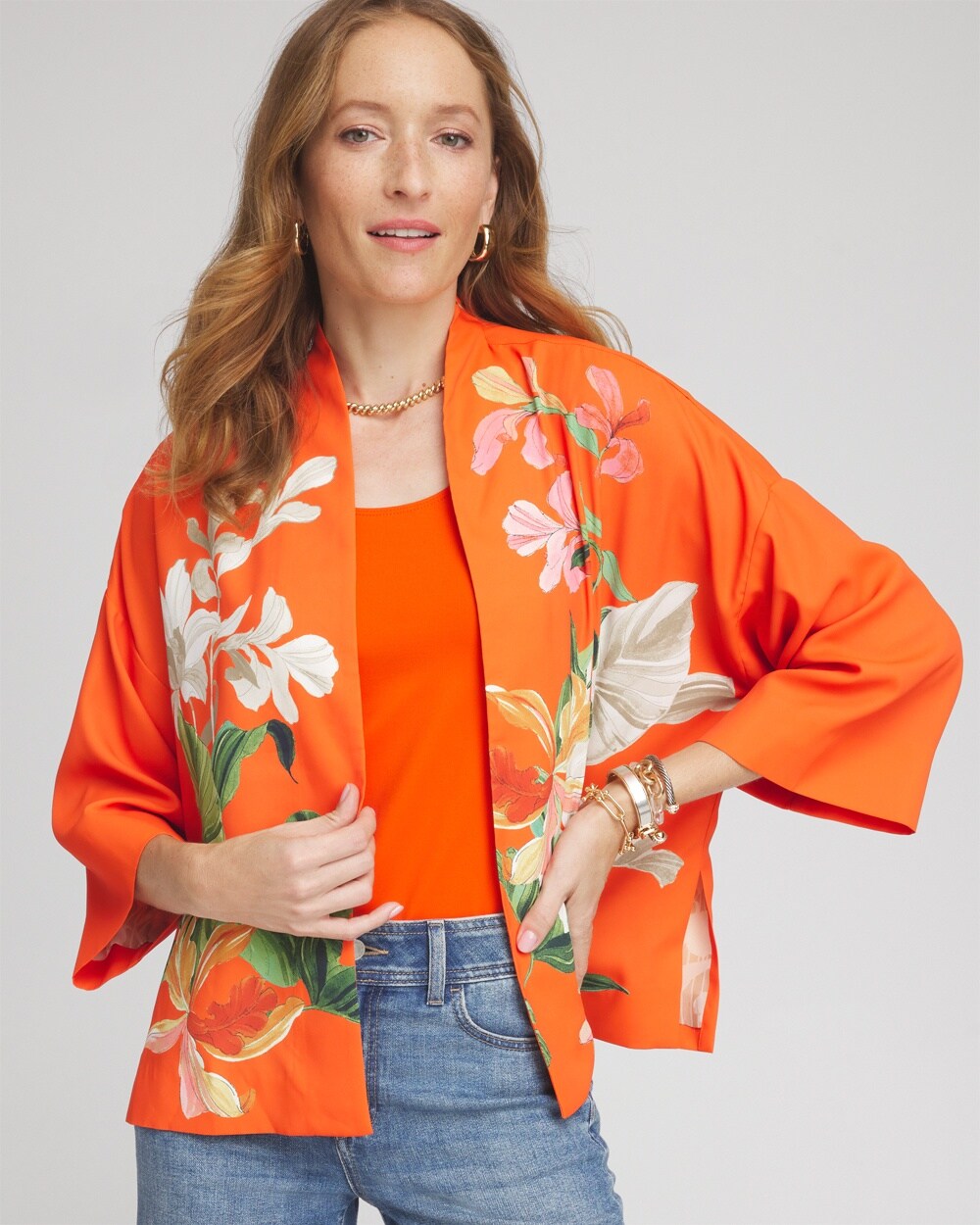 Tropical Floral Kimono