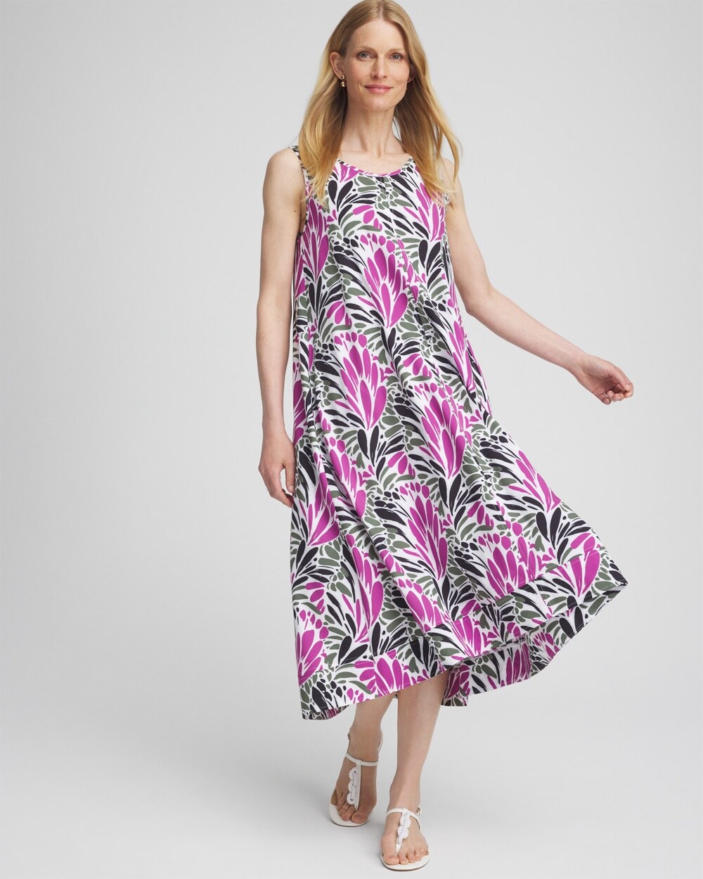 Zenergy\u00AE UPF Floral Sleeveless Dress