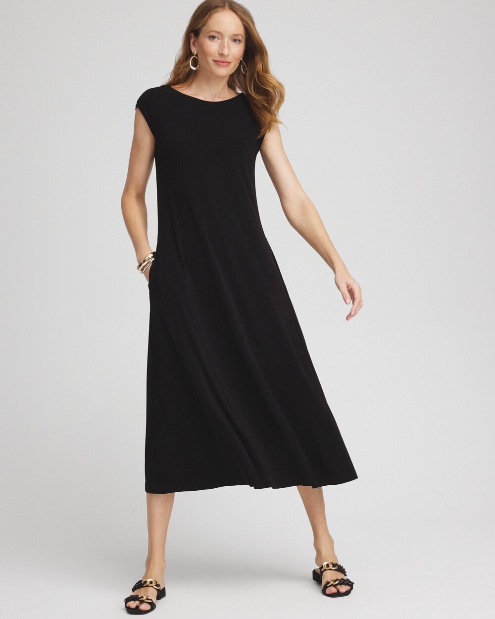 Travelers&#8482; V-Back Maxi Dress