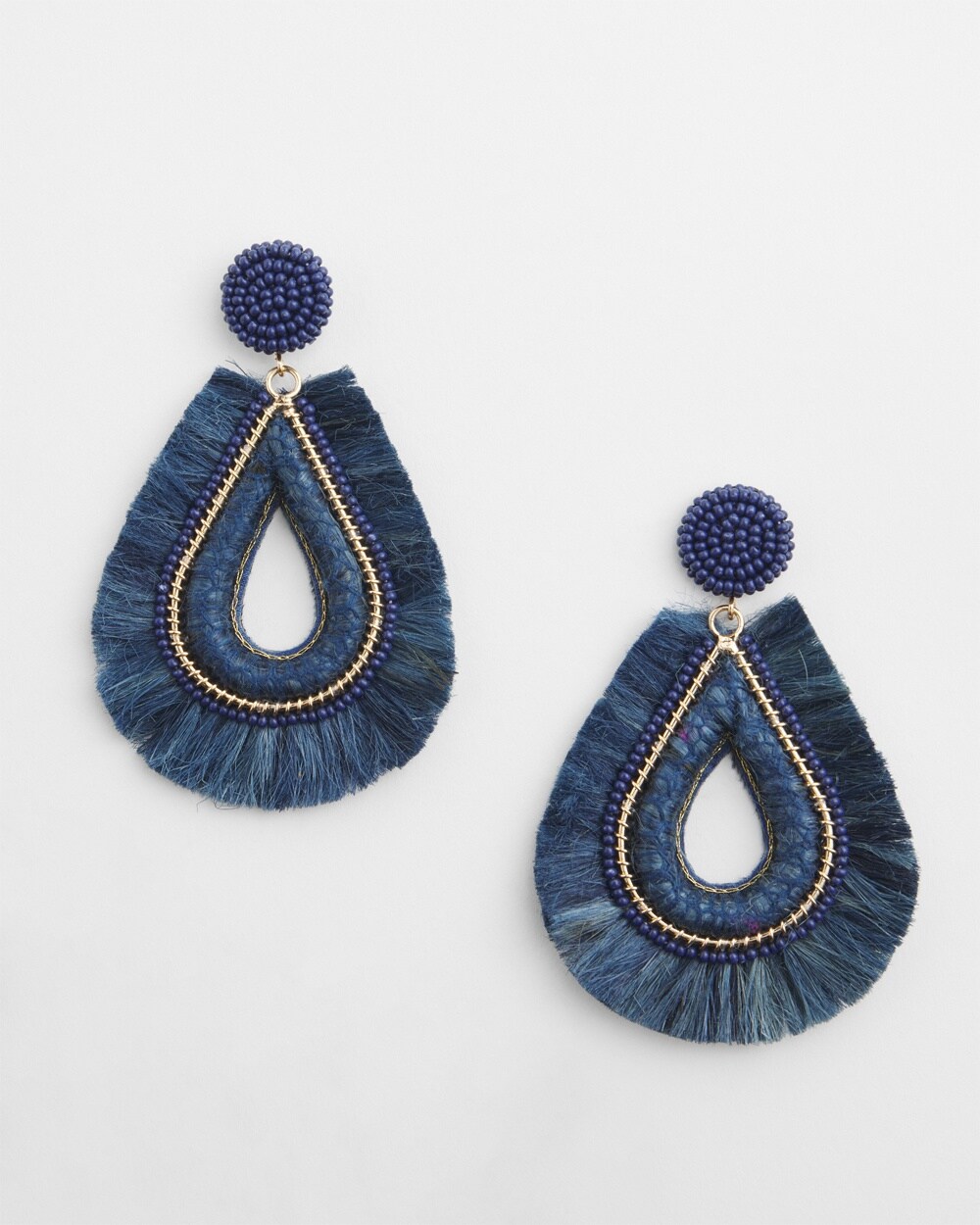 Jute Teardrop Earrings