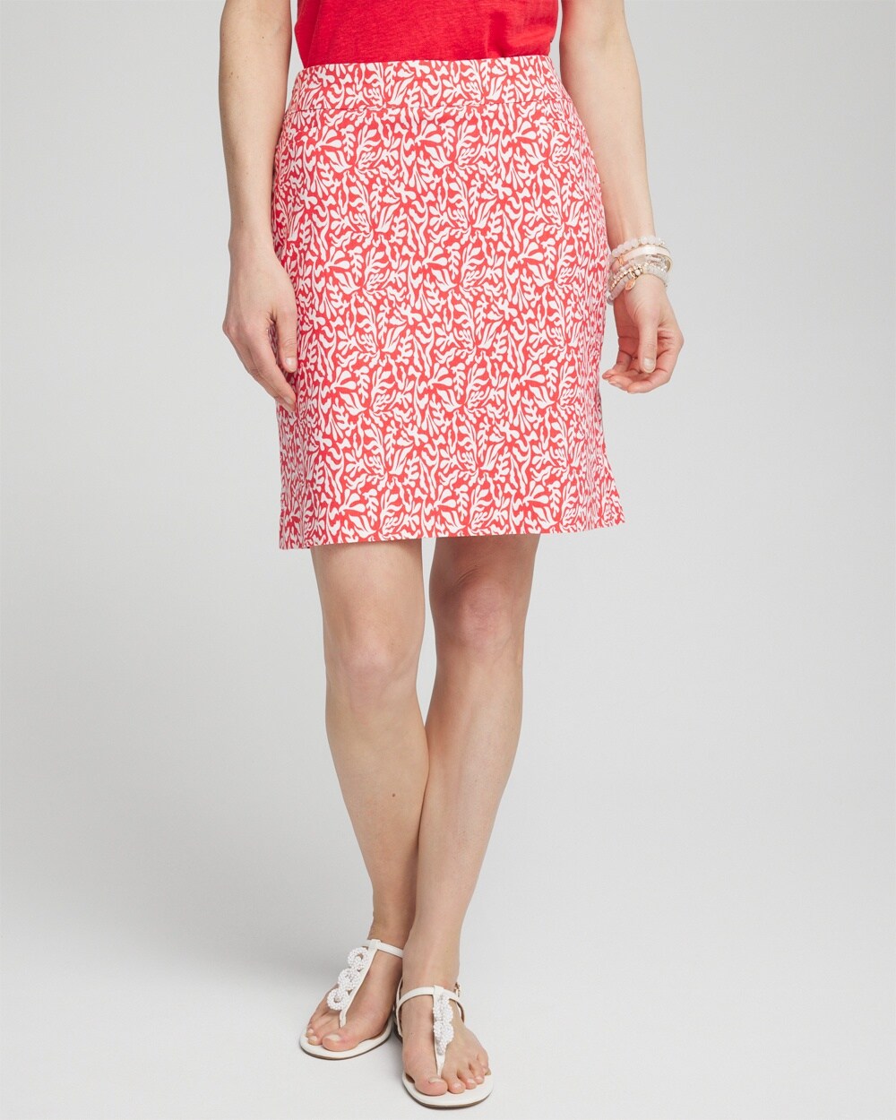 Brigitte Pull-On Reef Print Skort