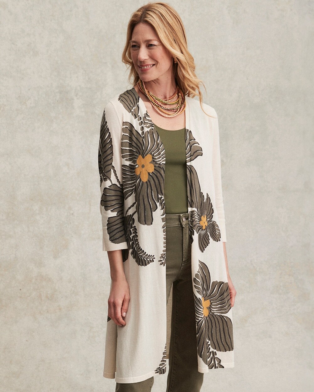 Summer Romance Botanical Maxi Cardigan