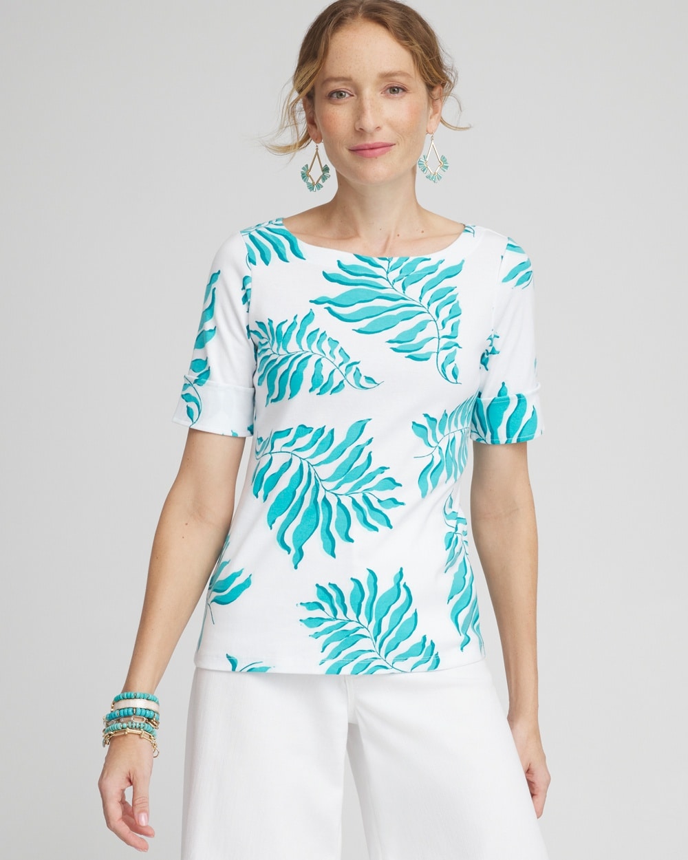 Palms Bateau Neck Tee