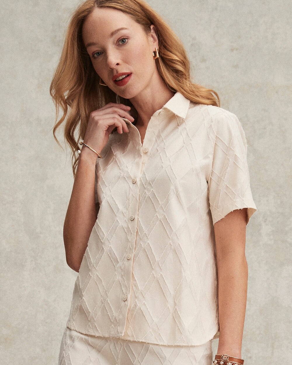 Diamond Jacquard Shirt