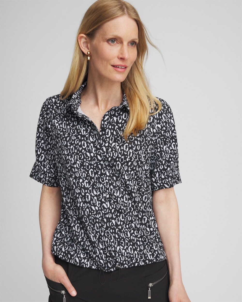 Zenergy\u00AE UPF Animal Print Bungee Shirt