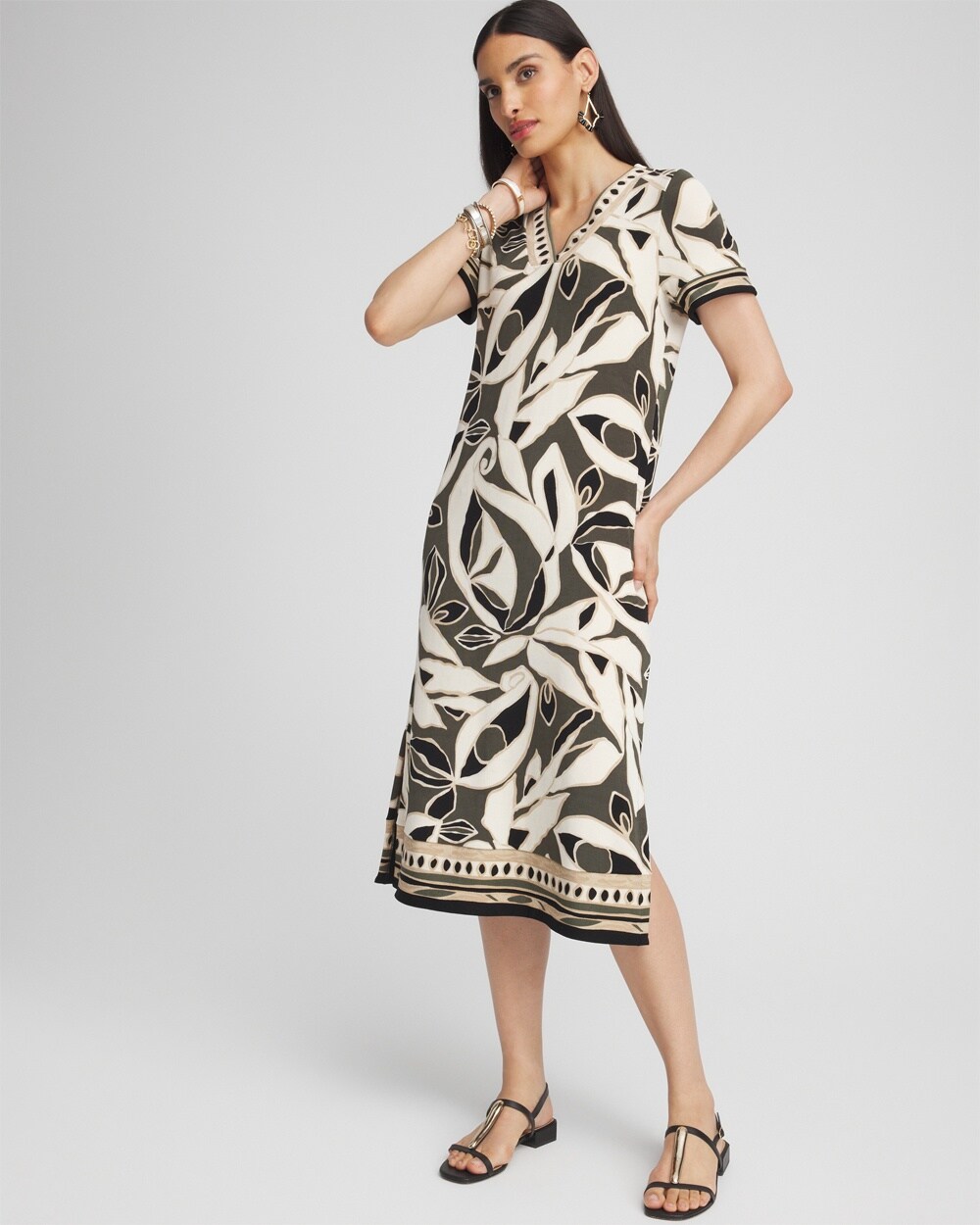 Travelers&#8482; Paisley Border Print Dress