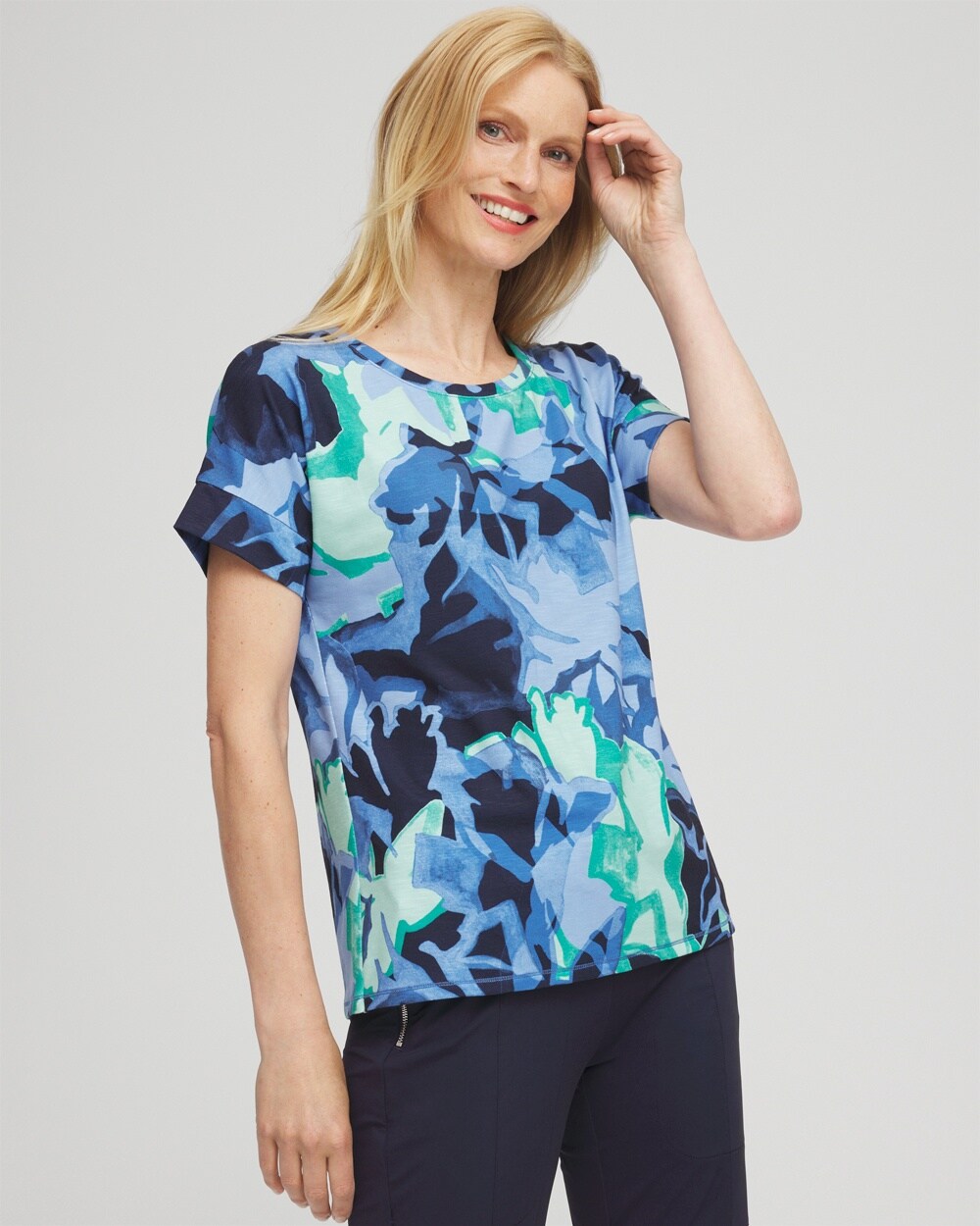 Zenergy\u00AE Foliage Print Tee