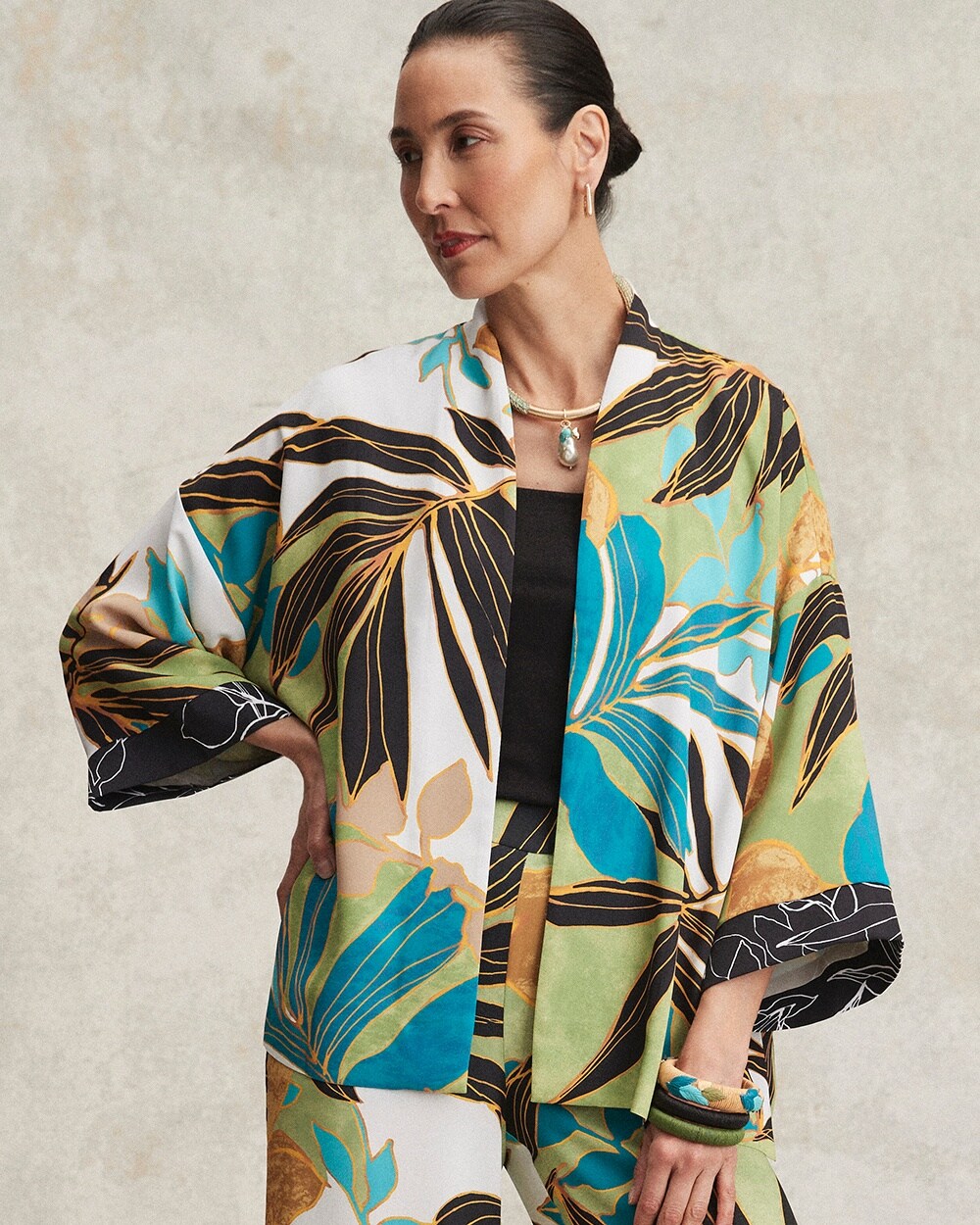 Tropical Palms Kimono