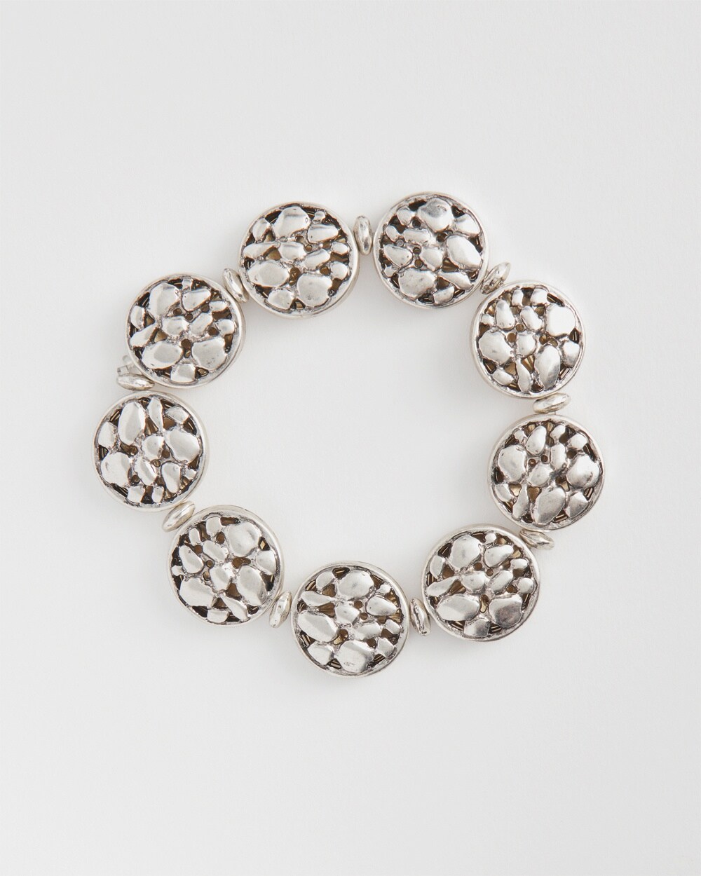 Reversible Mixed Metal Stretch Bracelet