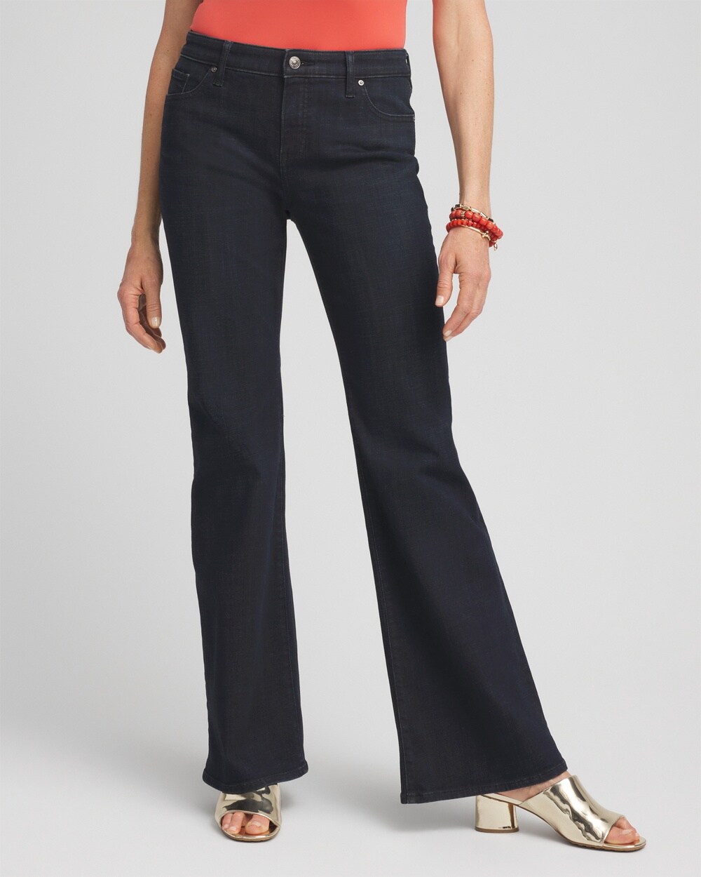 Petite Girlfriend Flare Jeans