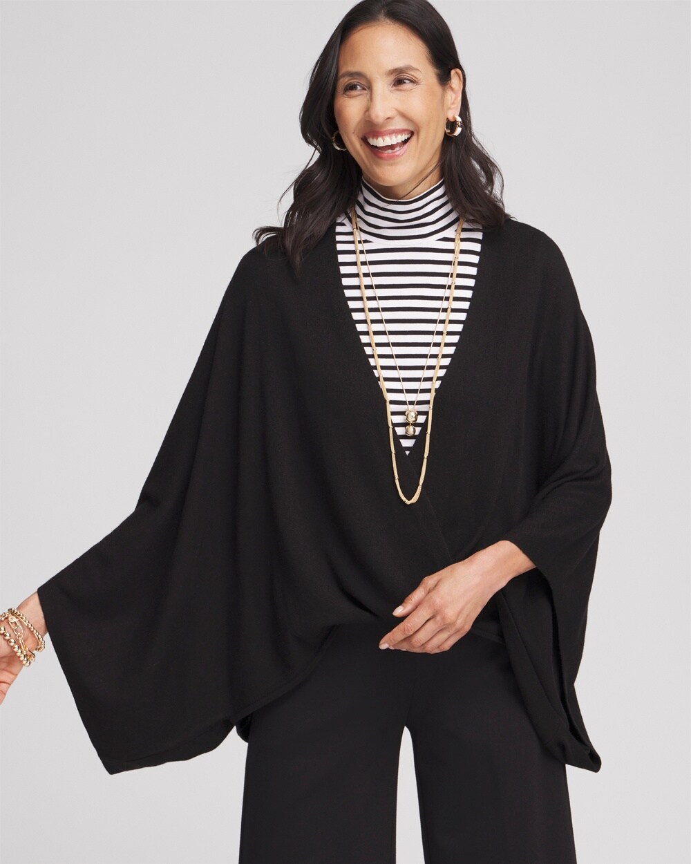 Surplice Sweater Poncho