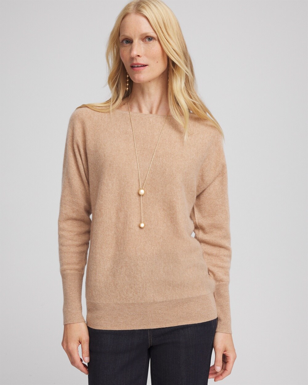 Cashmere Bateau Neck Sweater