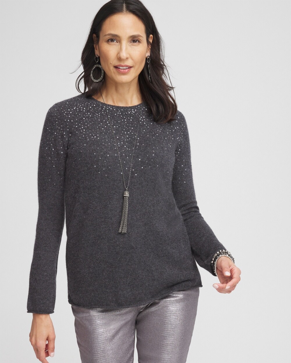 Cashmere Sequin Sweater