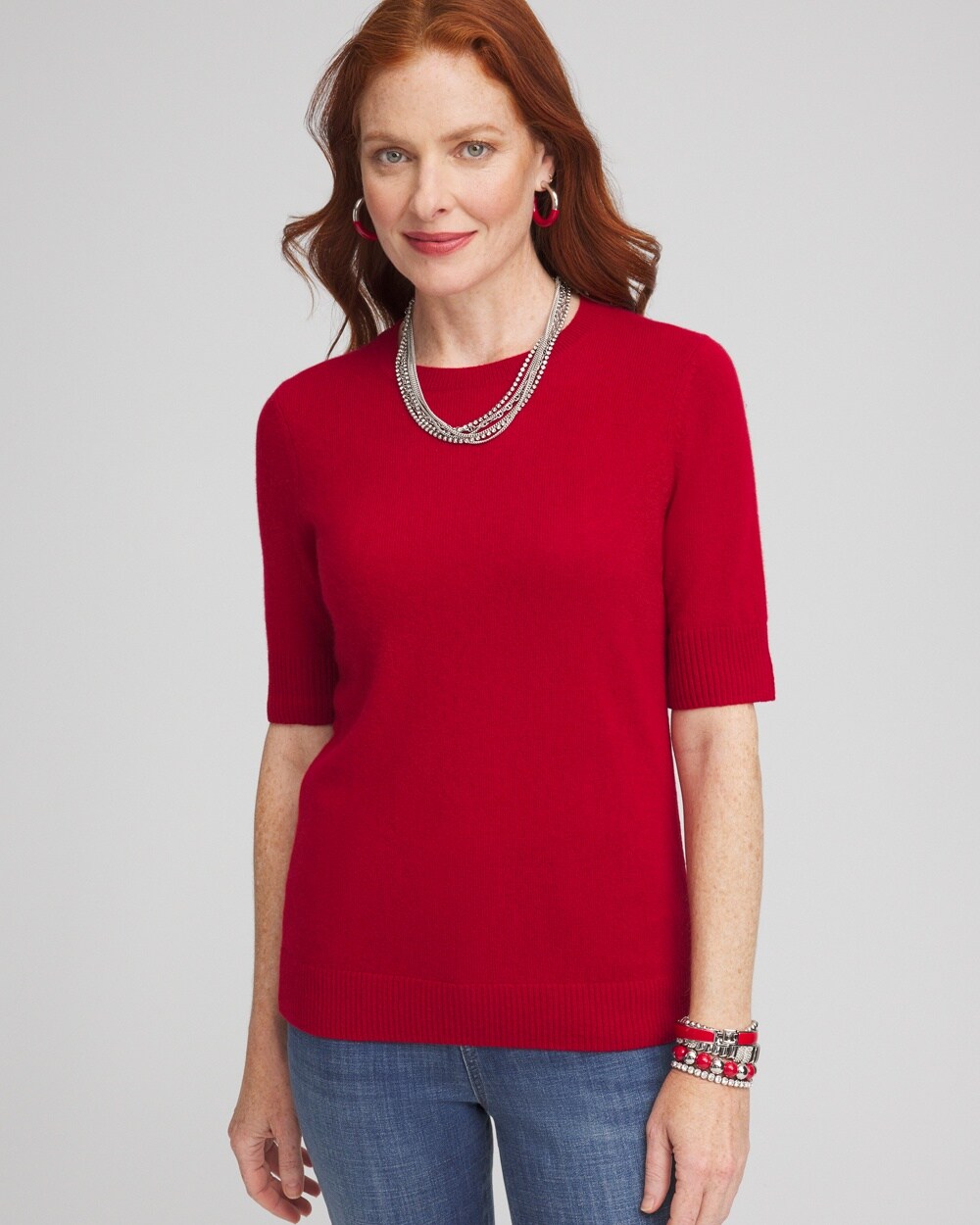 Cashmere Short Sleeve Sweater