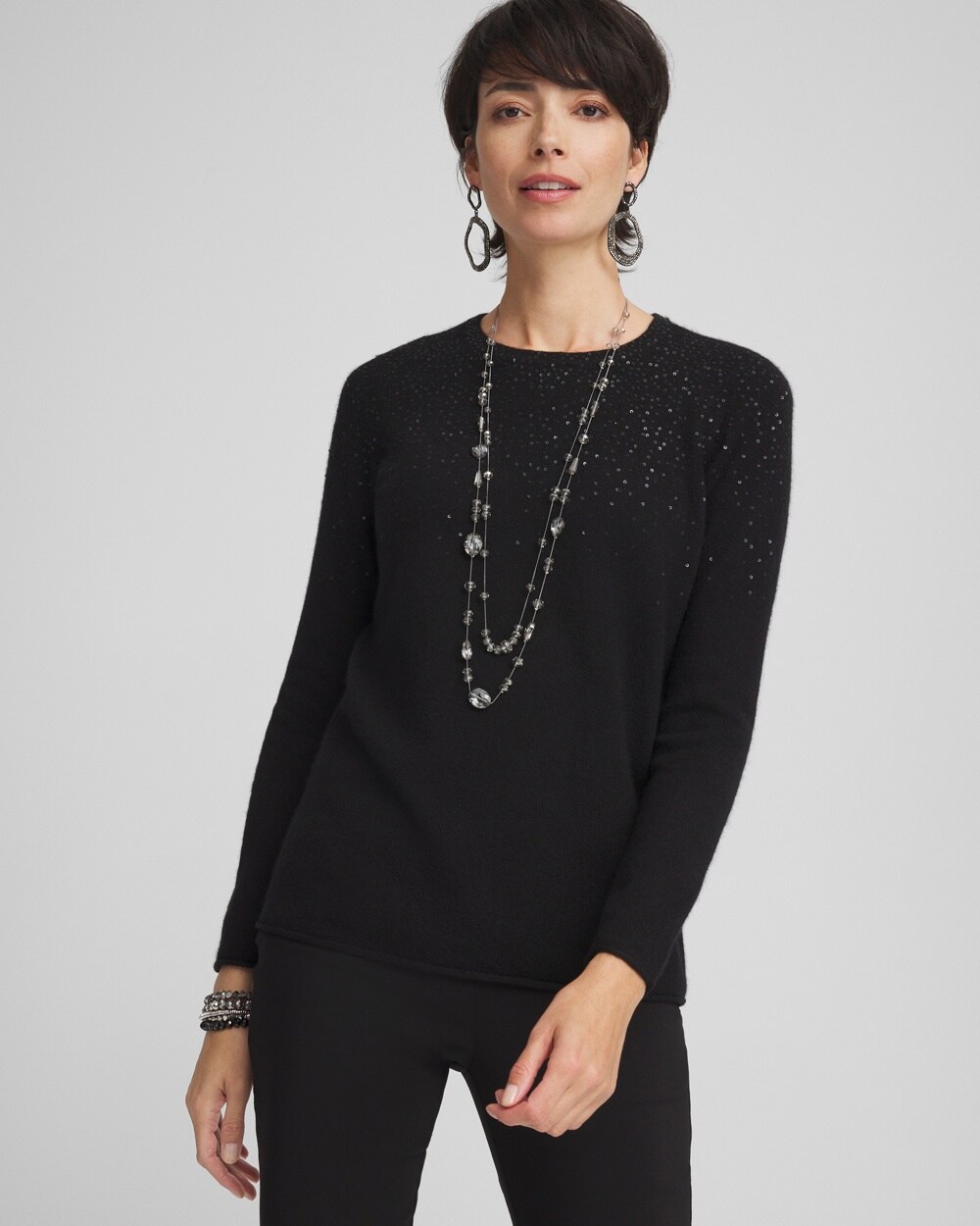 Cashmere Sequin Sweater