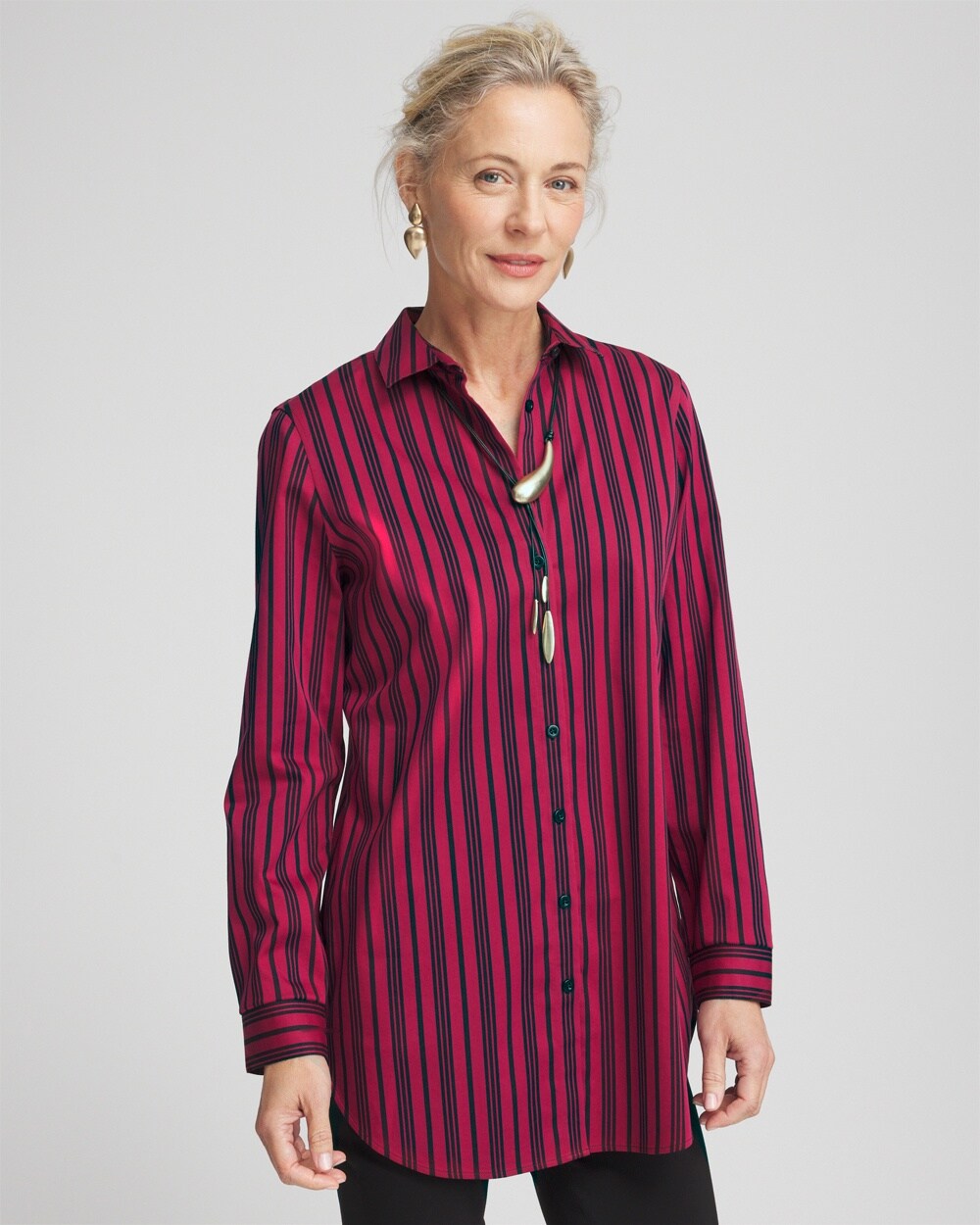 No Iron&#8482; Stripe Tunic