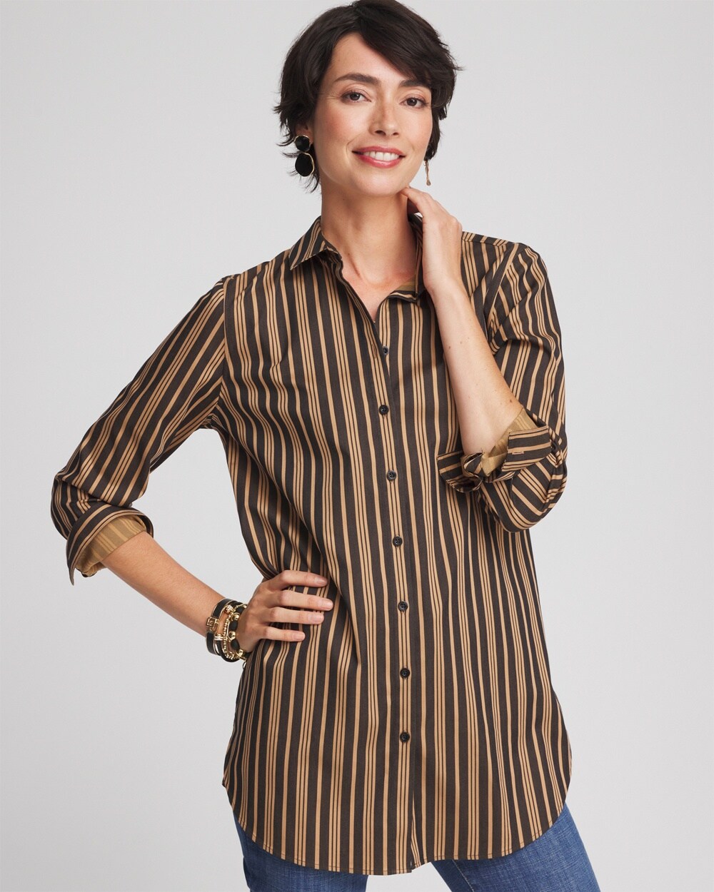 No Iron&#8482; Stripe Tunic