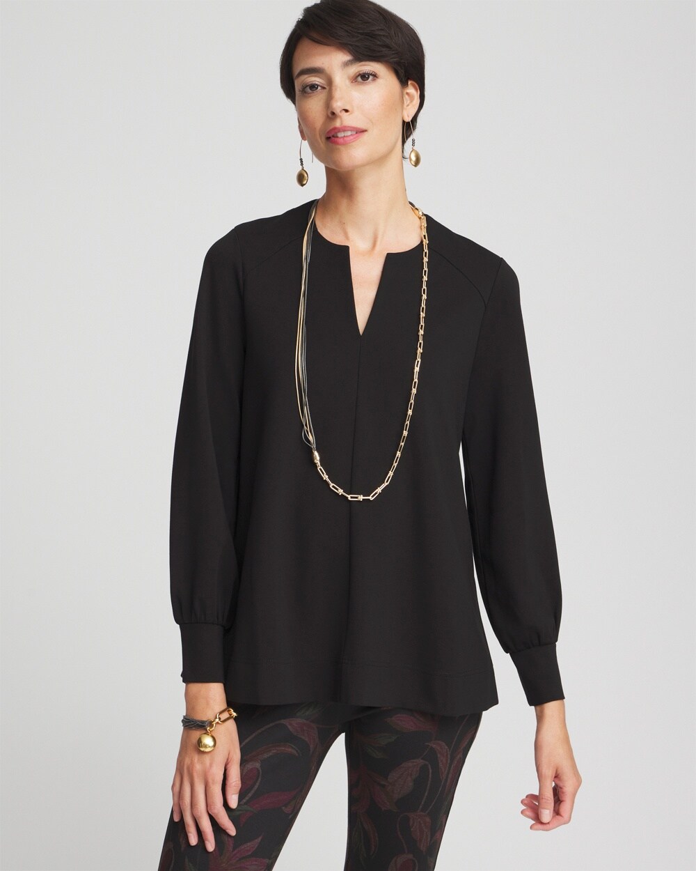 Ponte Notch Neck Tunic