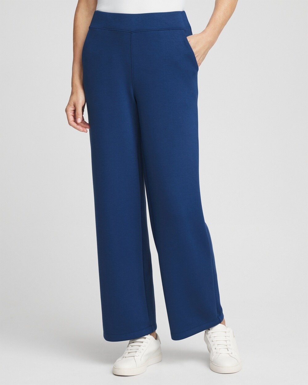 Petite Zenergy\u00AE Wide Leg Scuba Pants