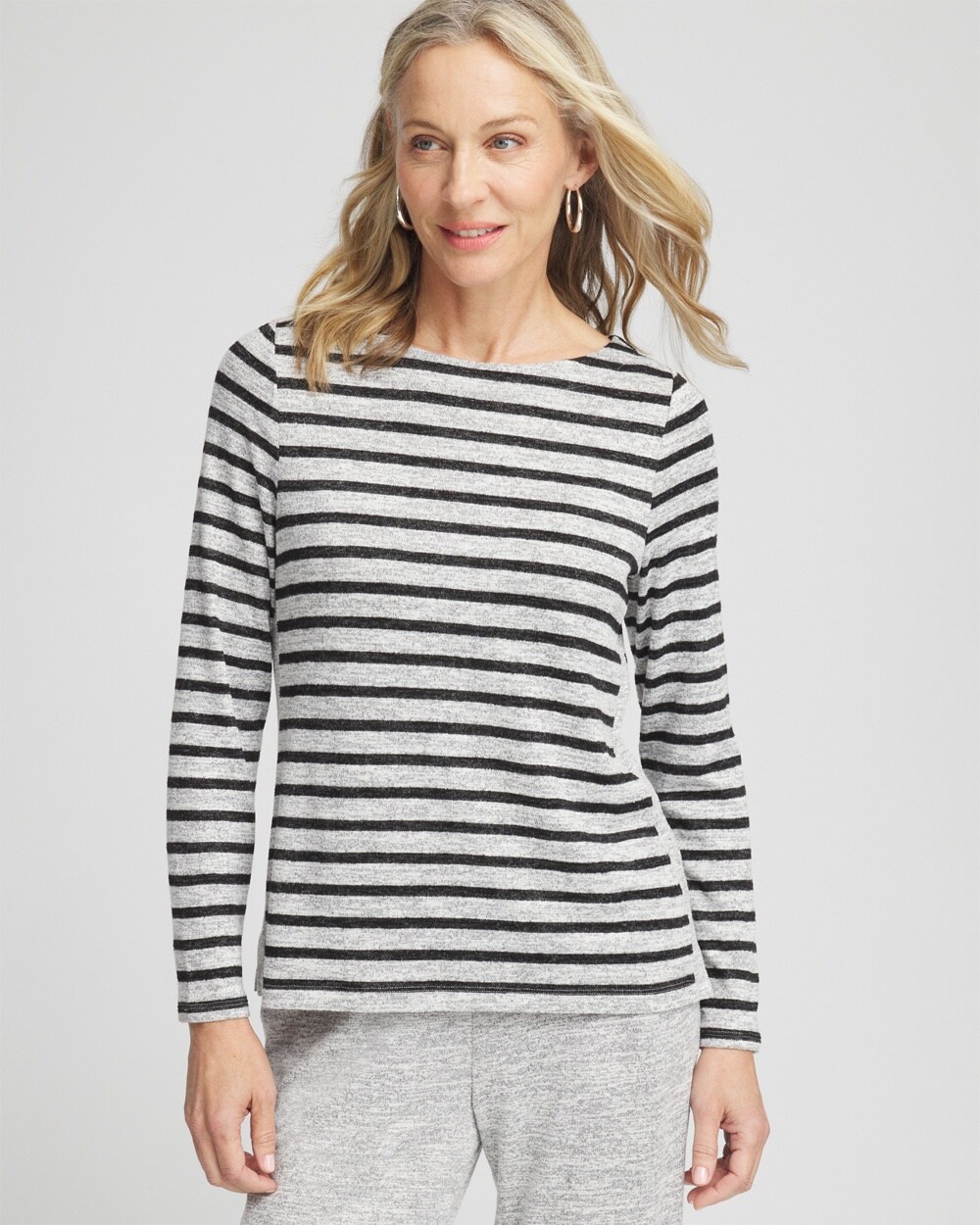 Zenergy\u00AE Soft Essentials Stripe Long Sleeve Top