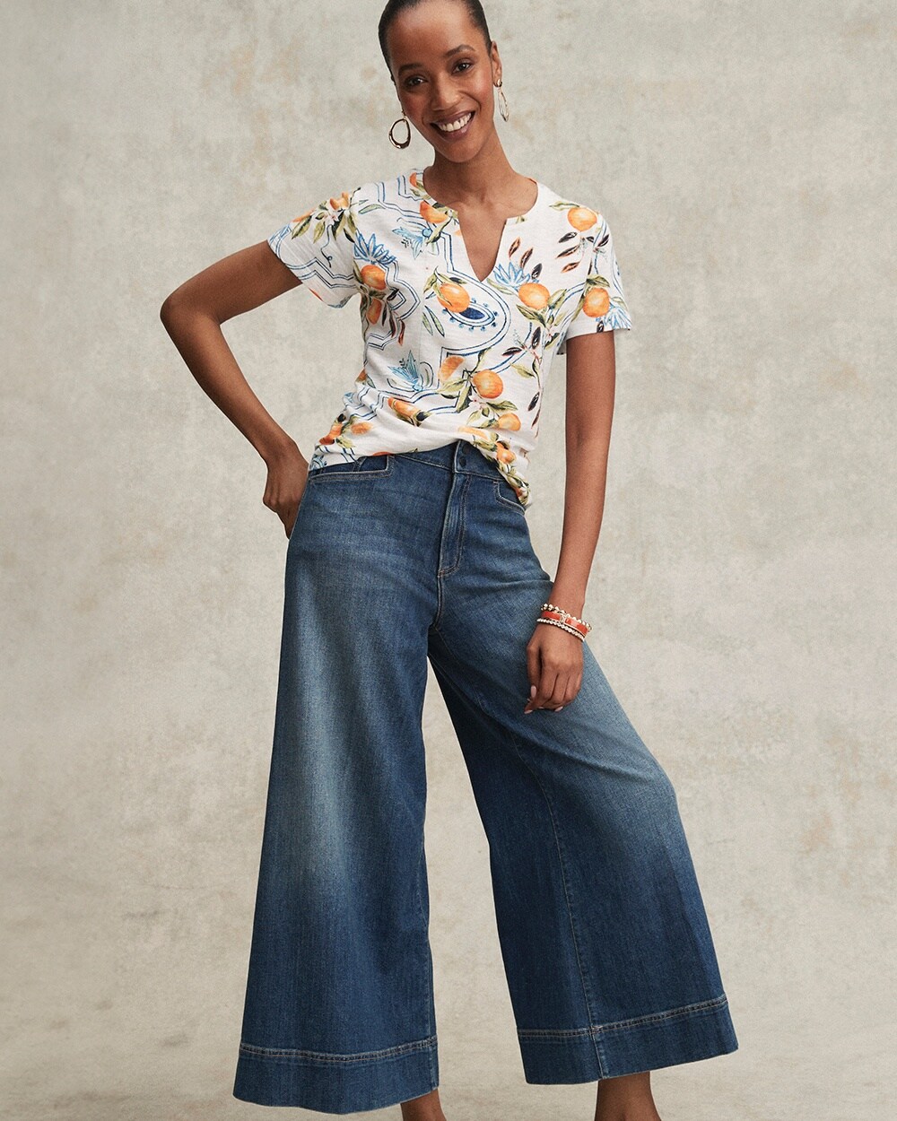 Denim Trouser Culottes