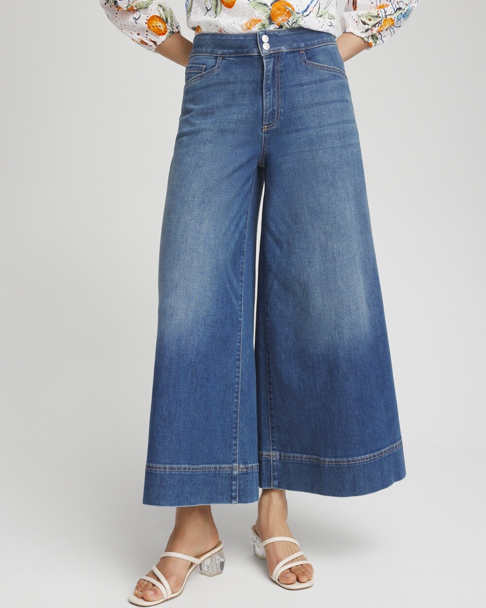 Petite Denim Trouser Culottes