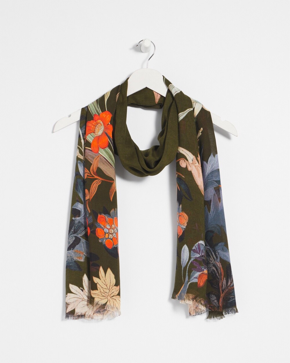 Autumn Floral Oblong Scarf