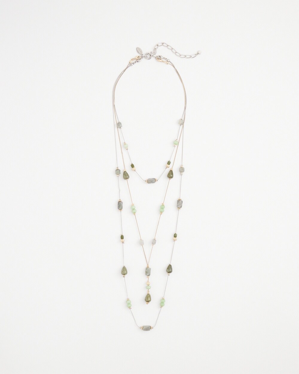 Natural Stone Layered Convertible Necklace