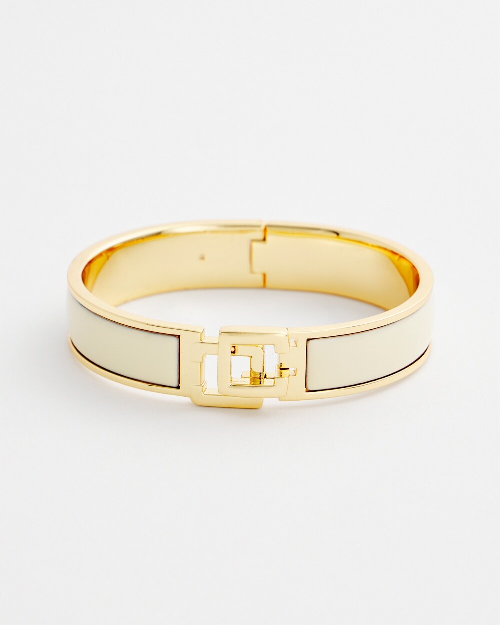 Chico's Click Ecru Bangle Bracelet