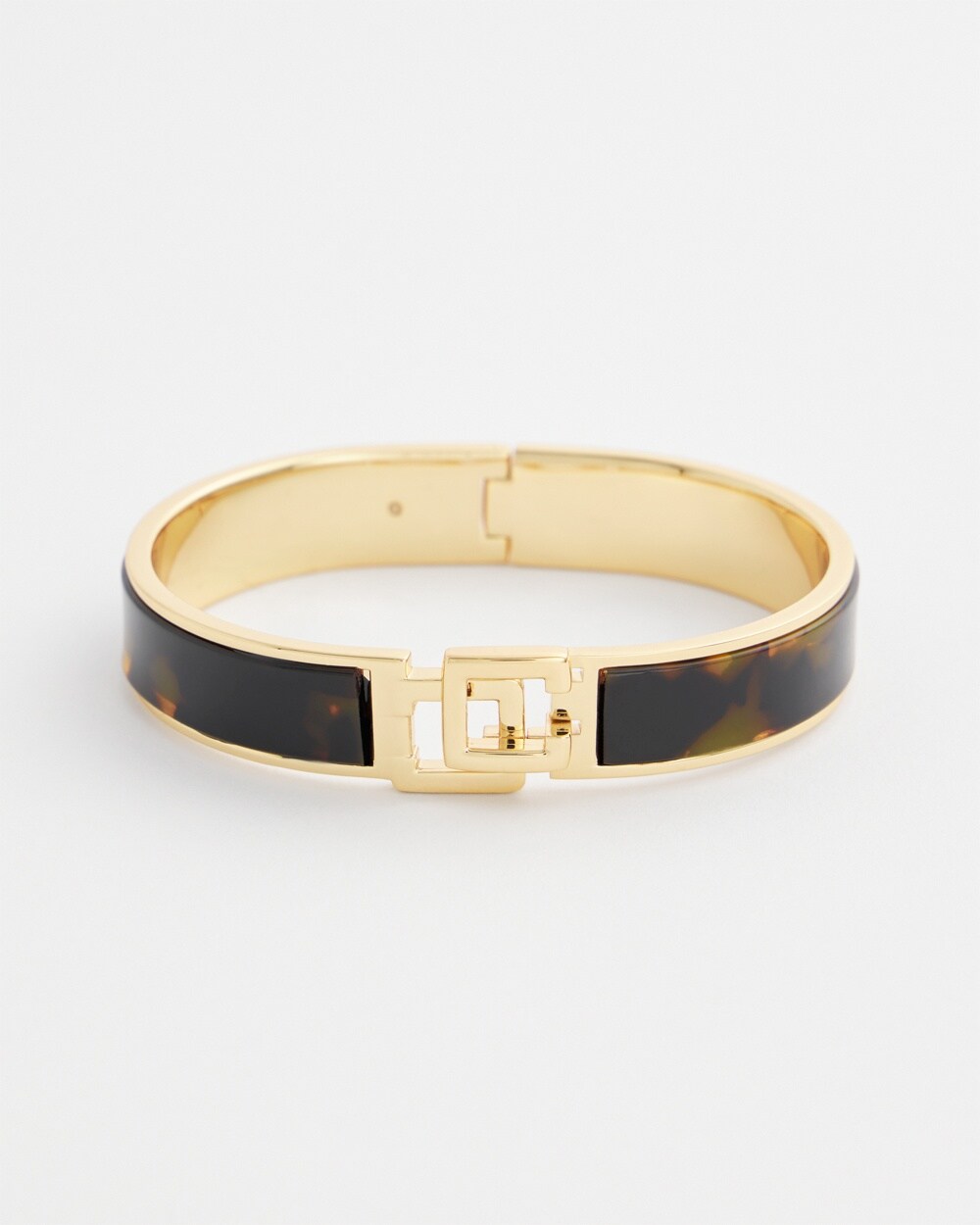 Chico's Click Faux Tort Bangle Bracelet