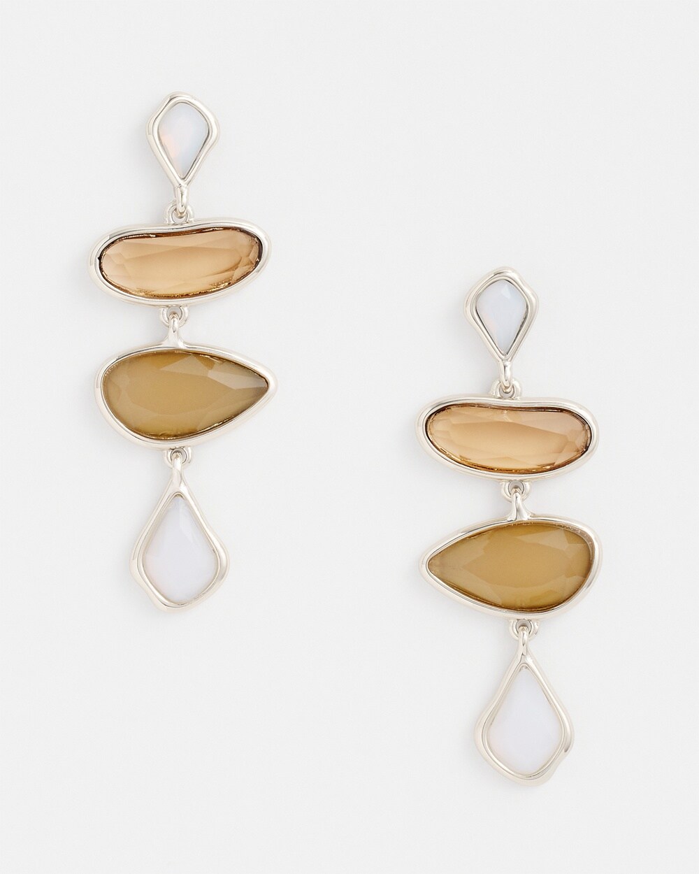 No Droop&#8482; Stone Drop Earrings