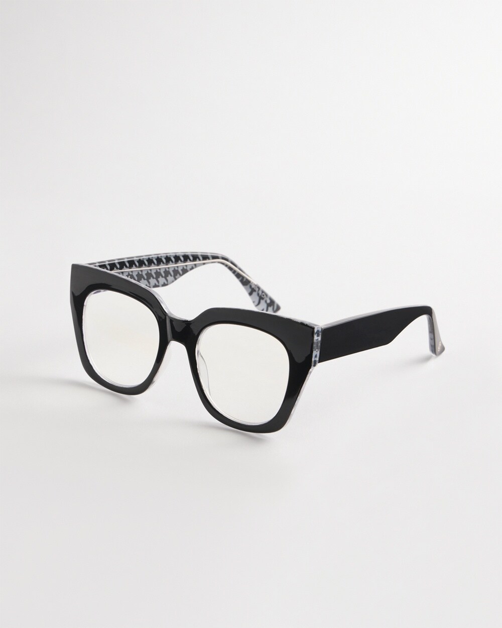 Houndstooth Cateye Readers