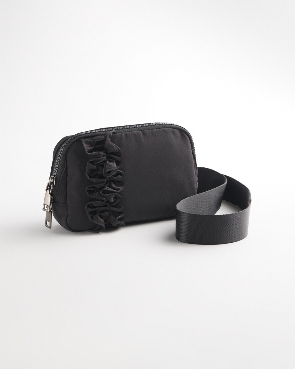 Neema Satin Ruffle Belt Bag