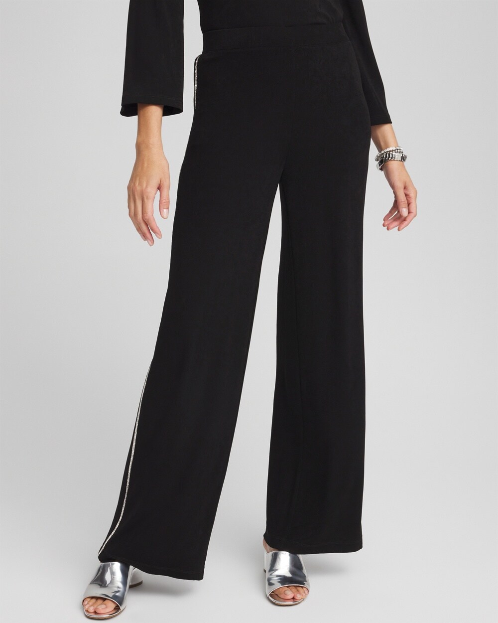 Petite Travelers\u2122 Diamond Wide Leg Pant