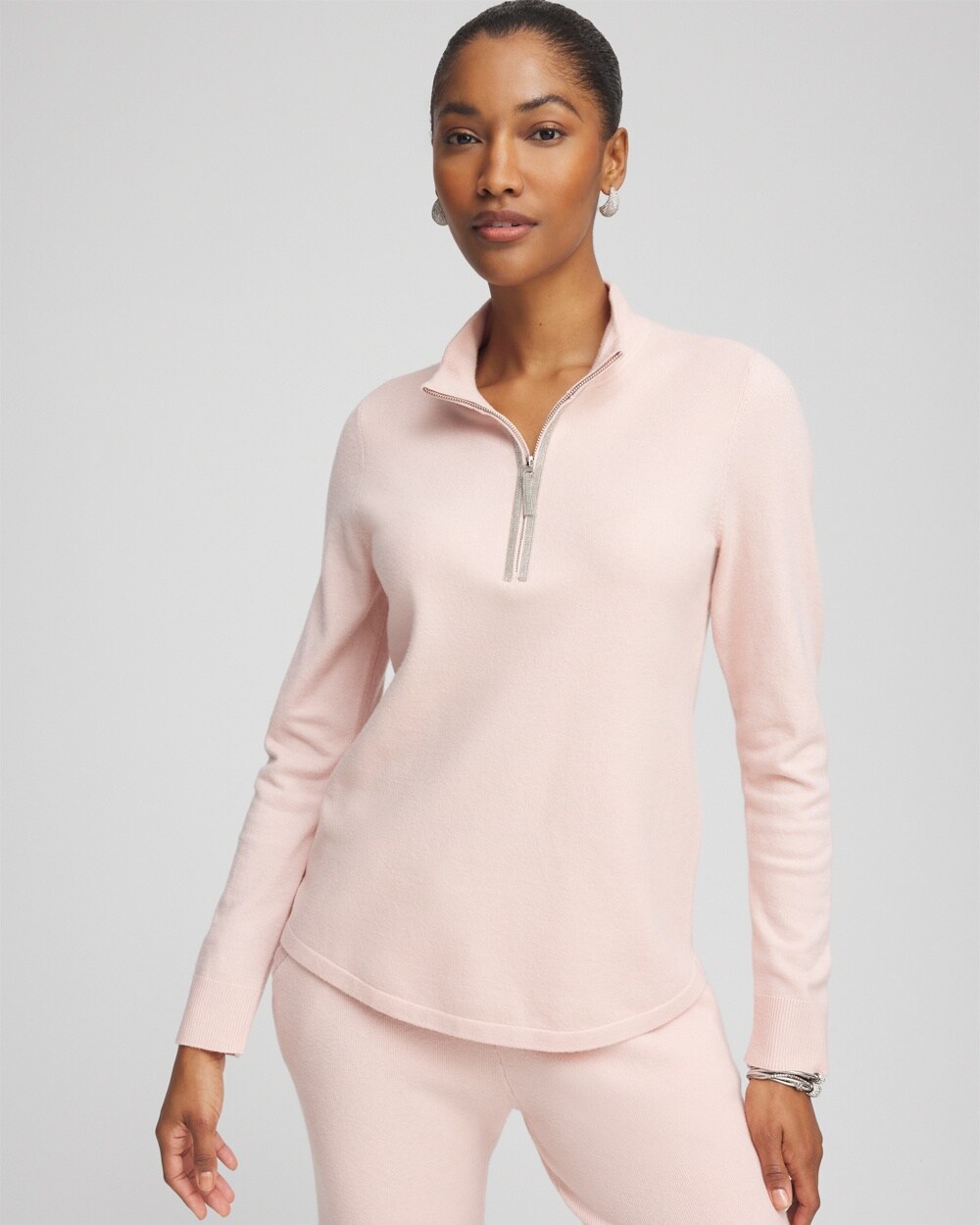 Zenergy\u00AE Luxe Half Zip Pullover Top