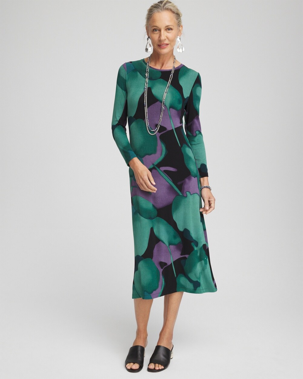 Travelers&#8482; Watercolor Midi Dress