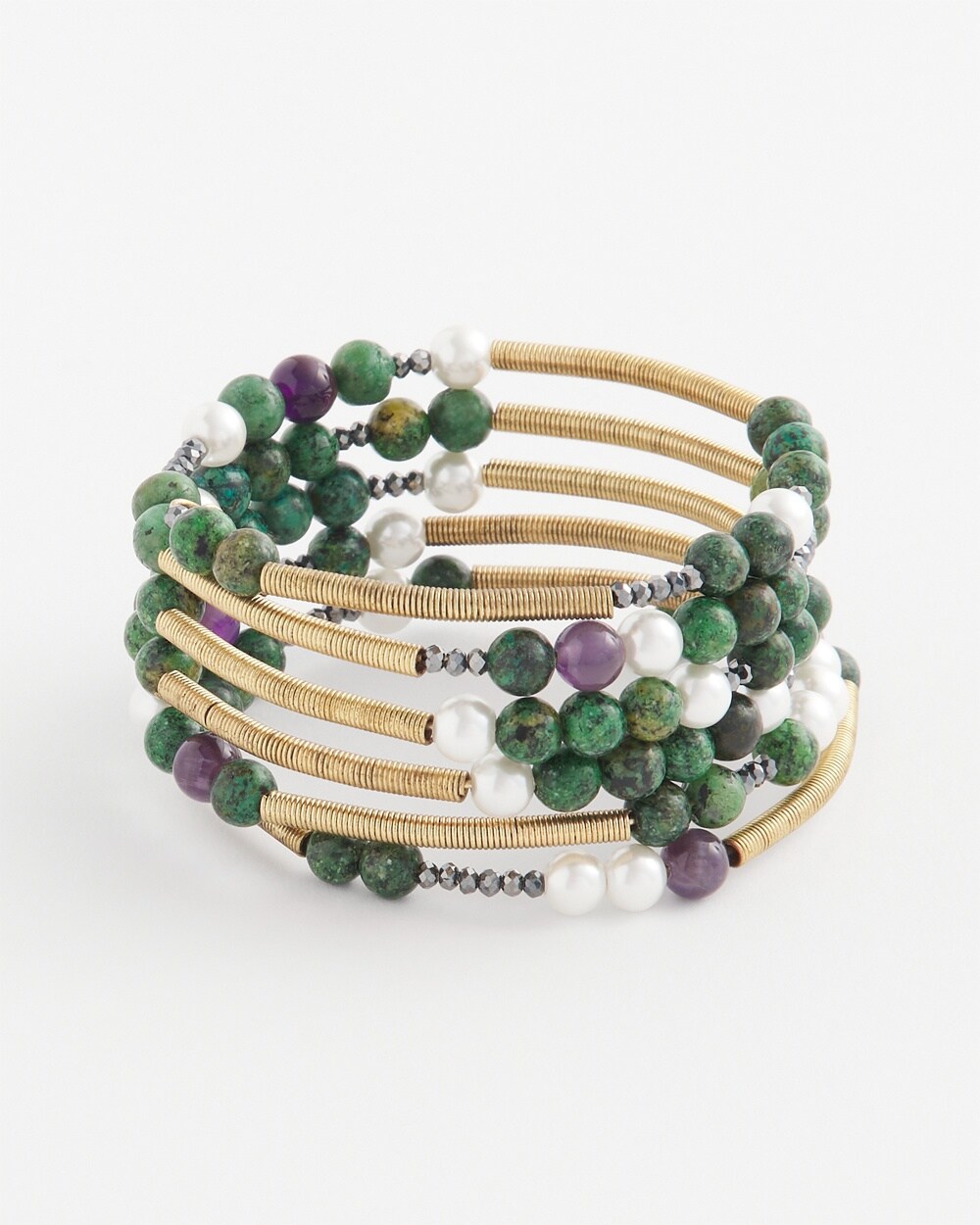 Beaded Coil Bracelet