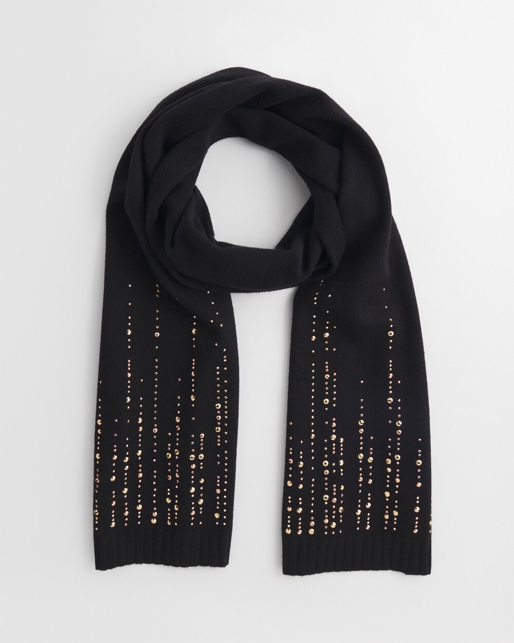 Black Embellished Scarf