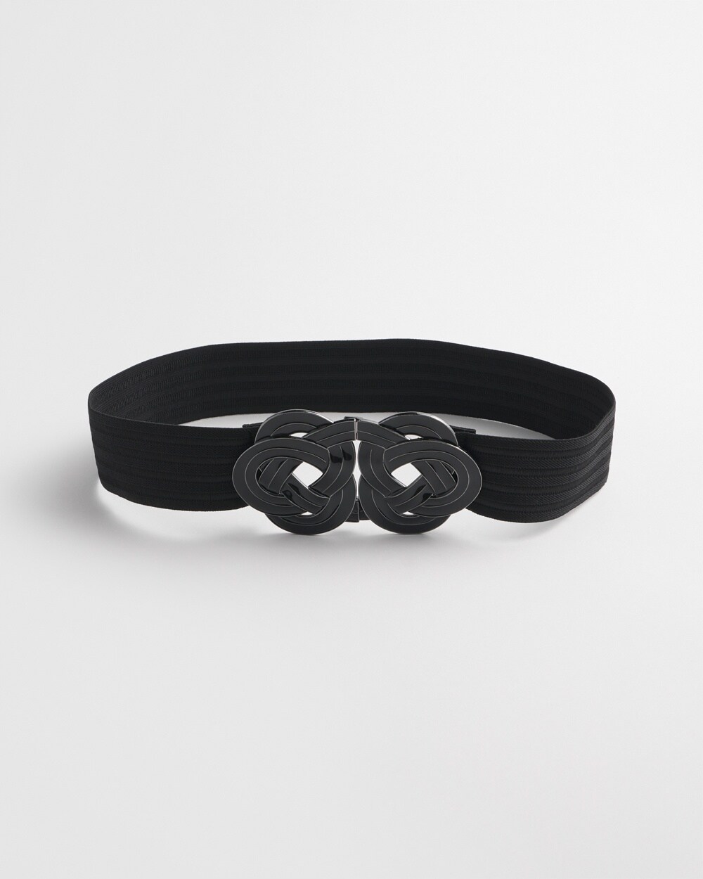 Ornate Black Stretch Belt