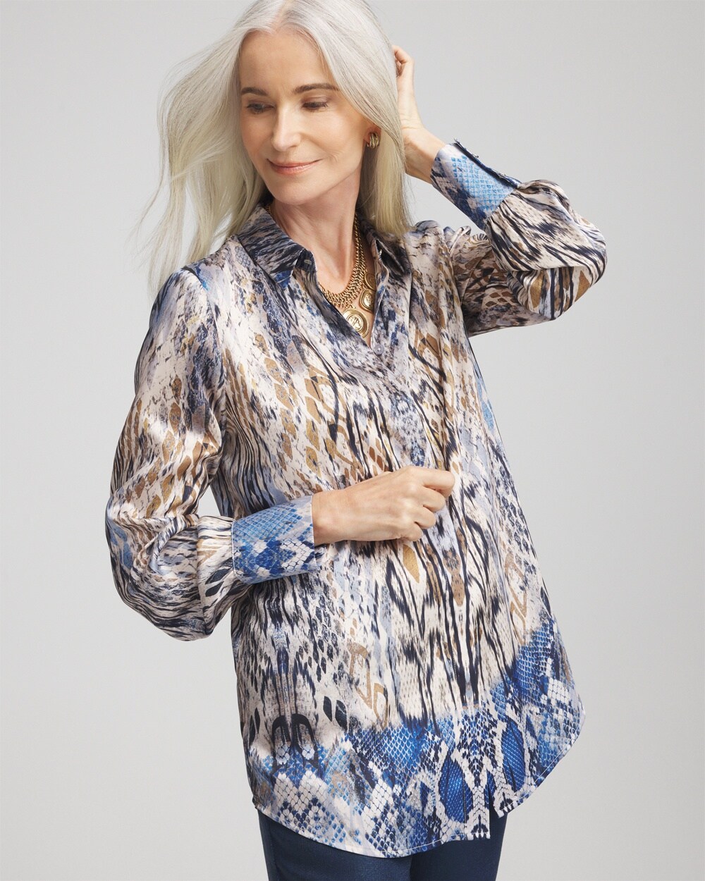 Ombre Snake Print Tunic