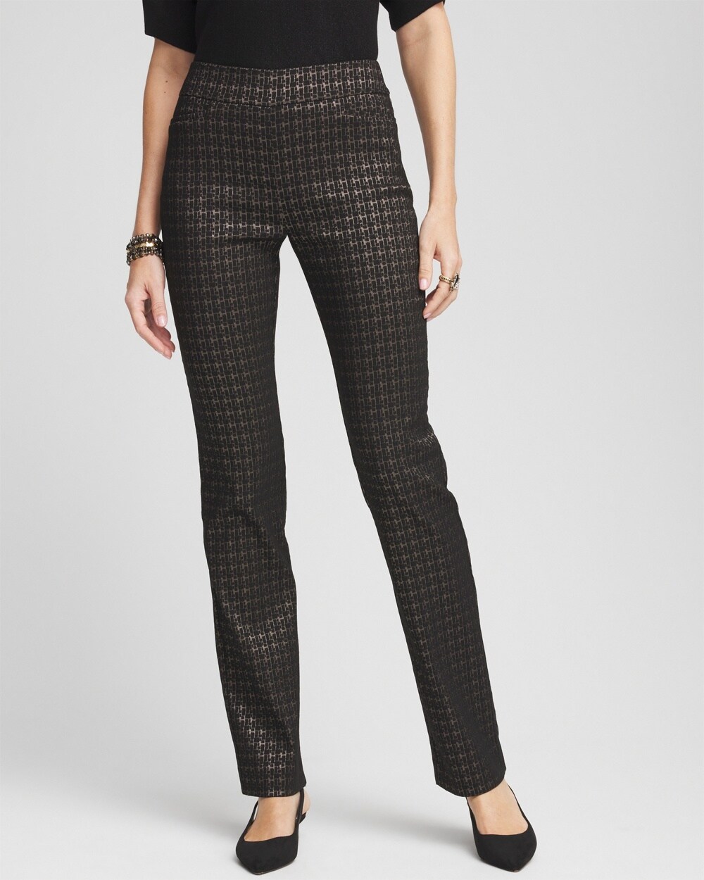 Brigitte Metallic Tiles Pants