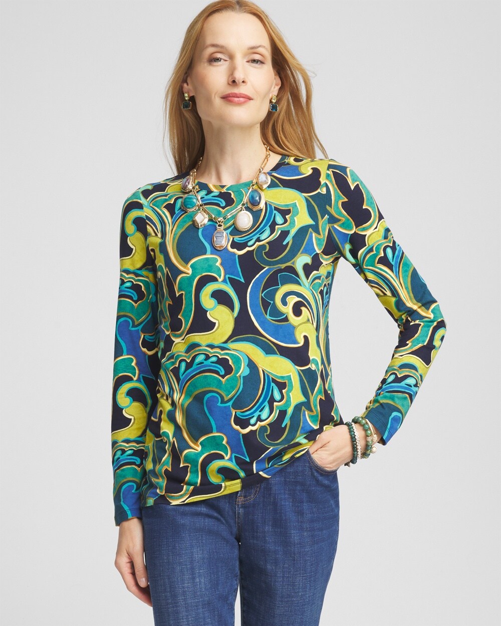 Touch of Cool\u2122 Swirl Layering Tee